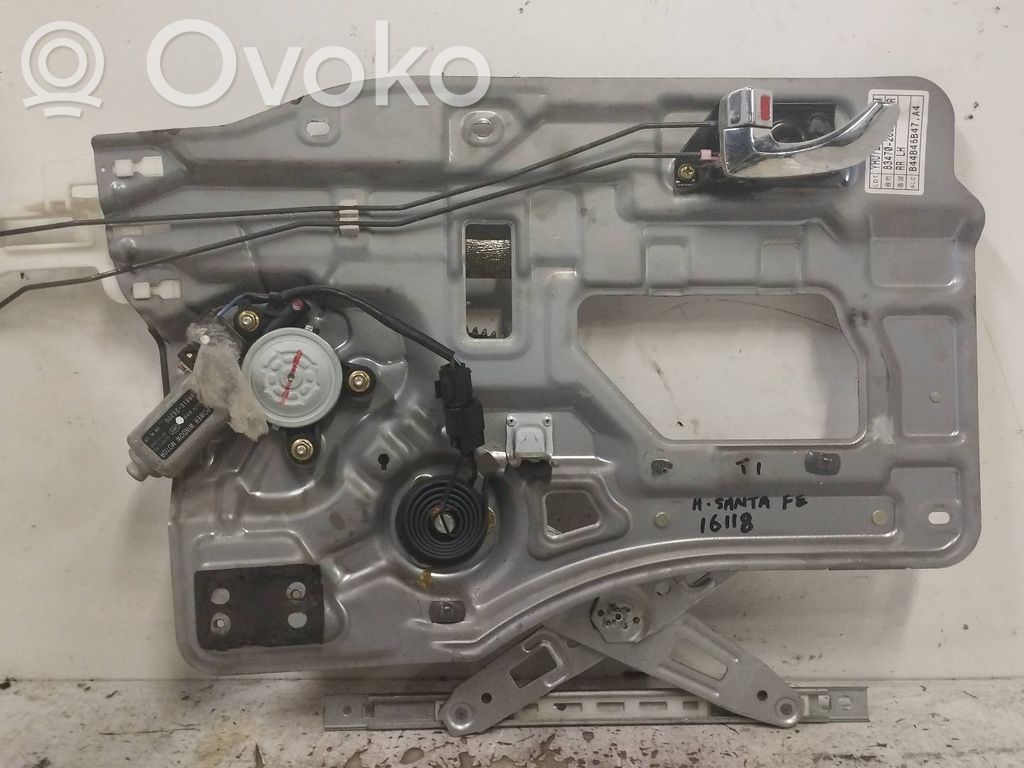 Hyundai Santa Fe Mechanizm podnoszenia szyby tylnej bez silnika