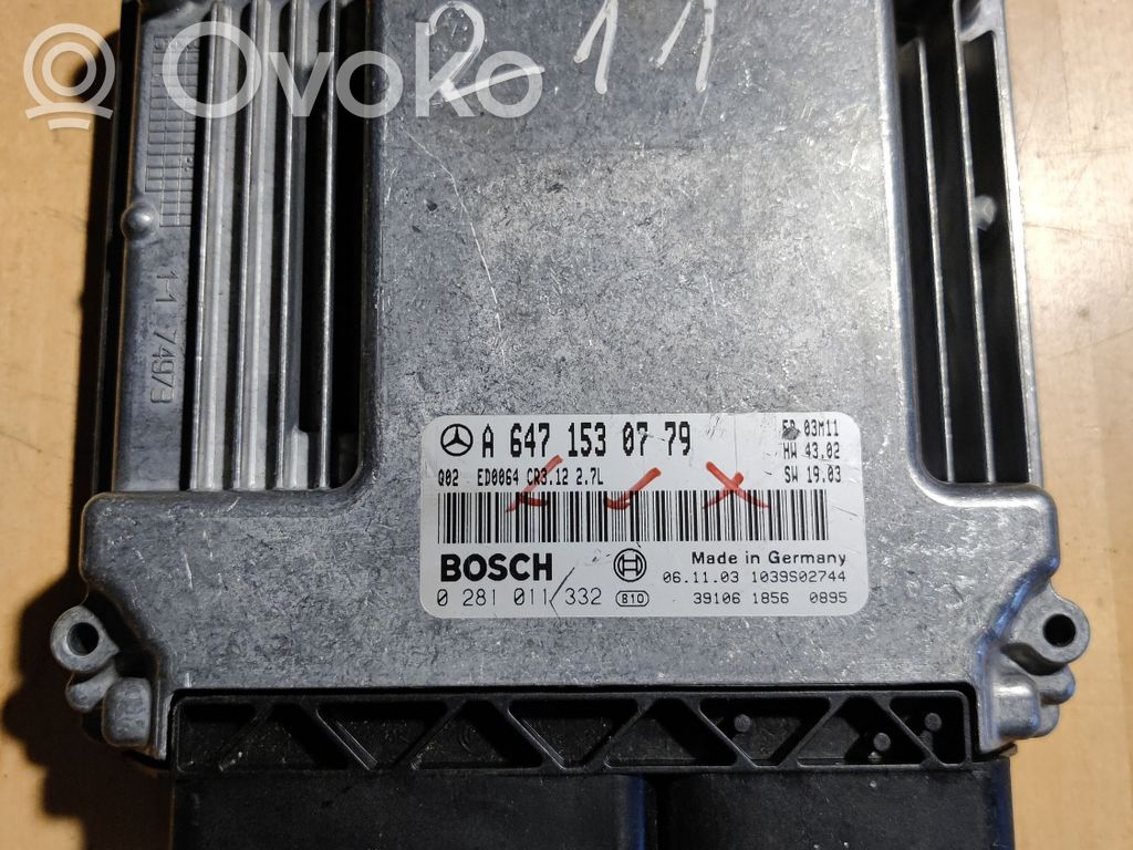 Mercedes-Benz E W211 Engine control unit/module 