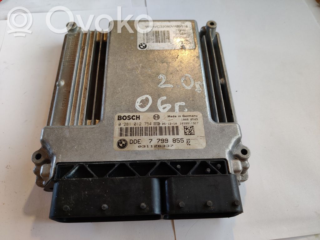 BMW 3 E90 E91 Variklio valdymo blokas 