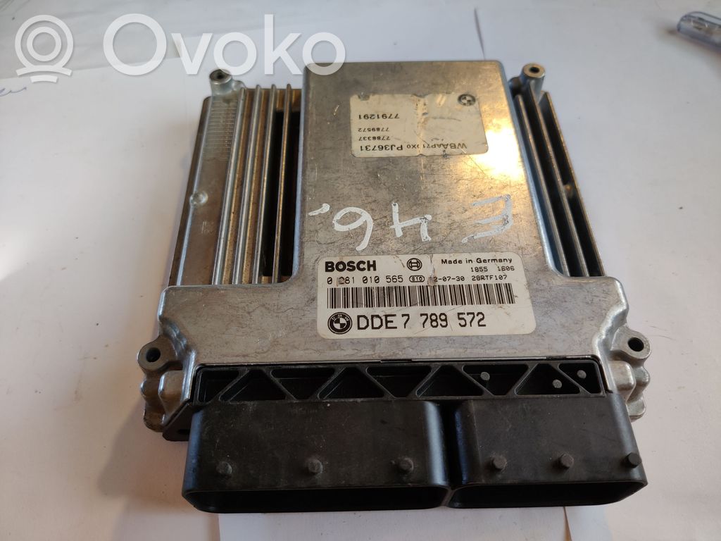 Engine control unit/module   DDE7789572,7789572,0281010565