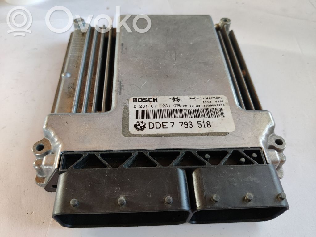 BMW 7 E65 E66 Engine control unit/module 