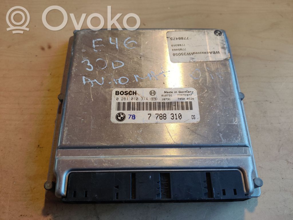 BMW 3 E46 Variklio valdymo blokas 