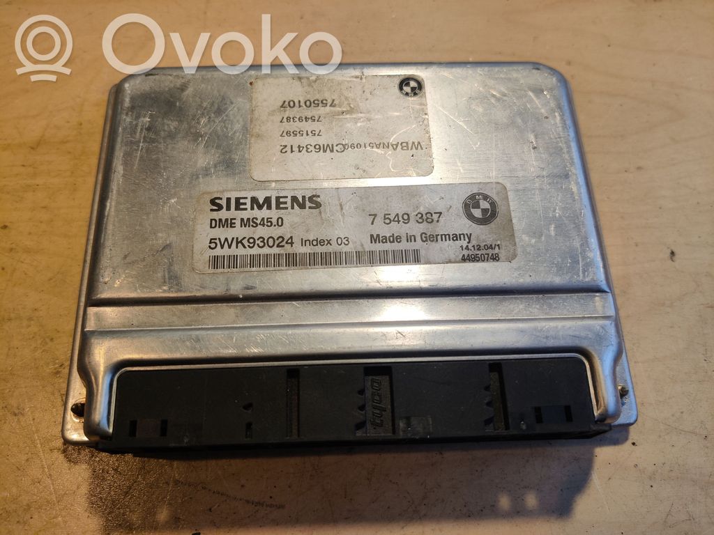BMW 5 E60 E61 Engine control unit/module 