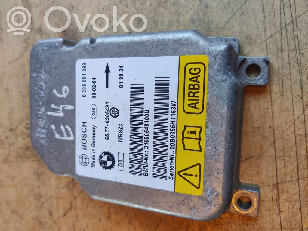 BMW 3 E46 Airbag control unit/module 