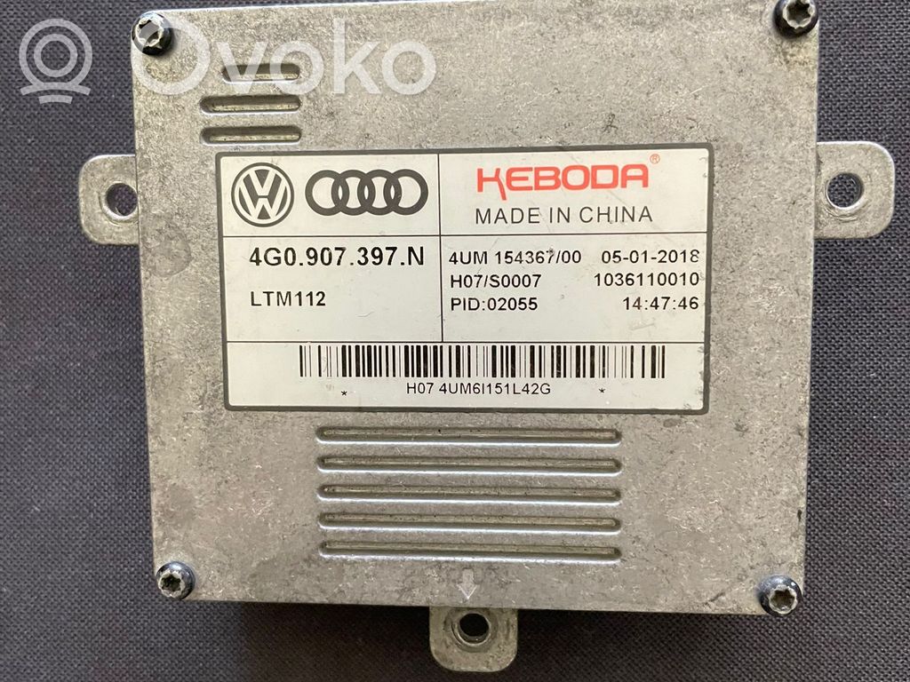 Audi A6 S6 C7 4G Vorschaltgerät Steuergerät Xenon Scheinwerfer 