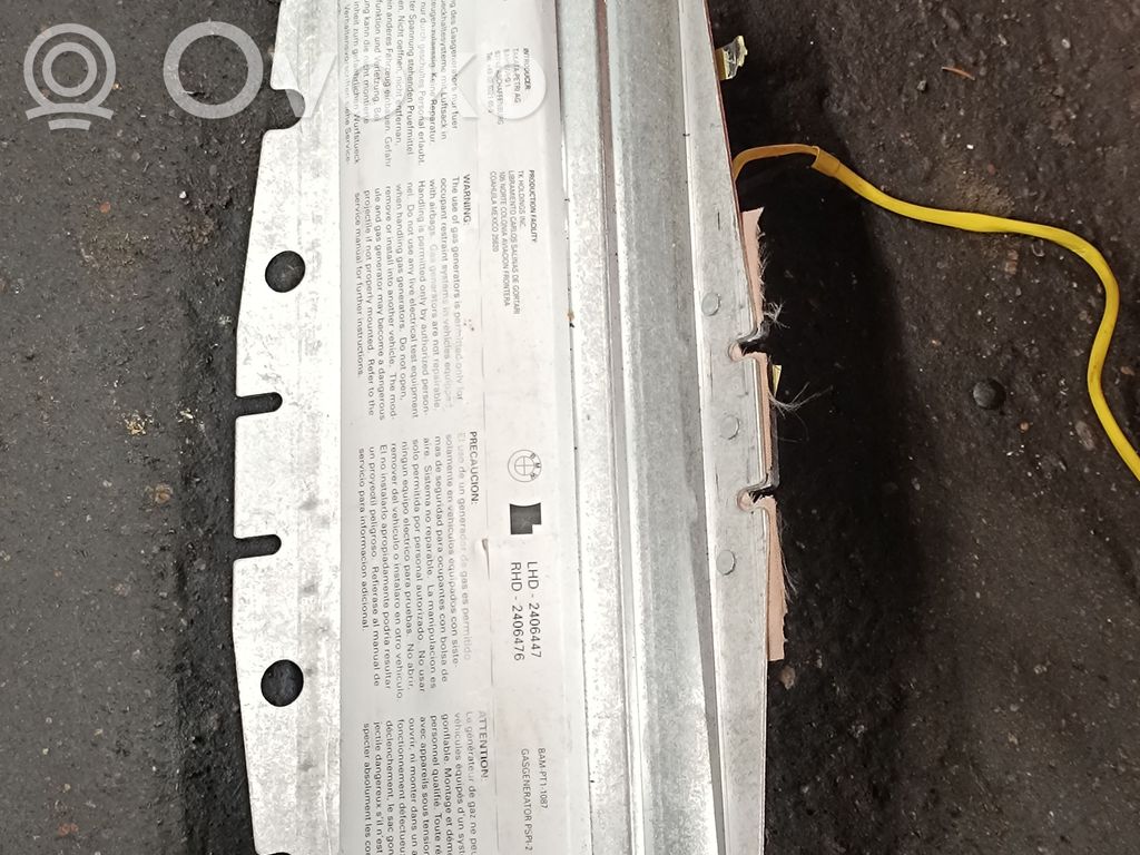 Airbag del pasajero   2406447,240644706AQ