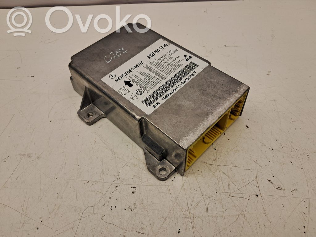 Mercedes-Benz E C207 W207 Airbag control unit/module 