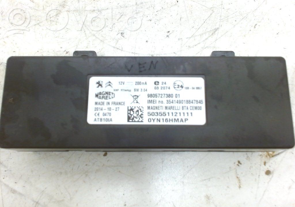 Citroen C4 Cactus Bluetooth control unit module 