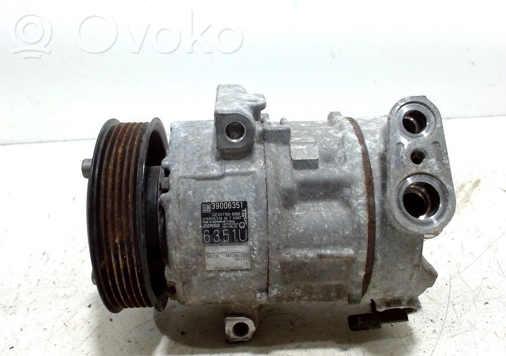 Air conditioning (A/C) compressor (pump)   39006351,39006351,8220880006