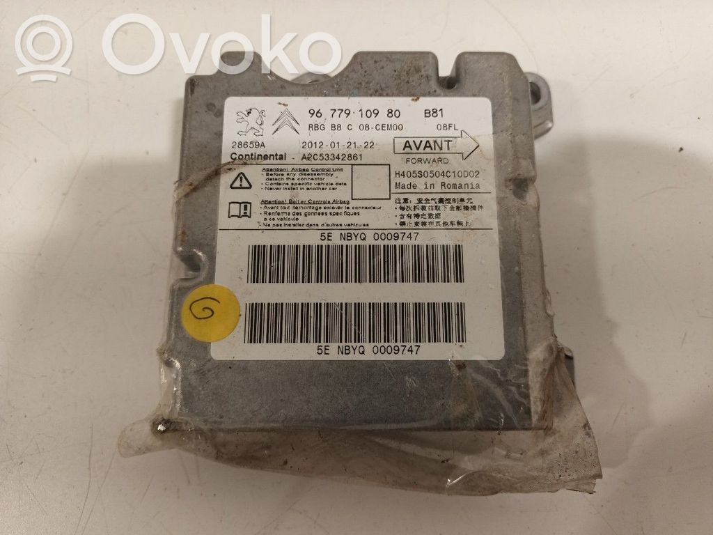 Citroen DS5 Module de contrôle airbag 