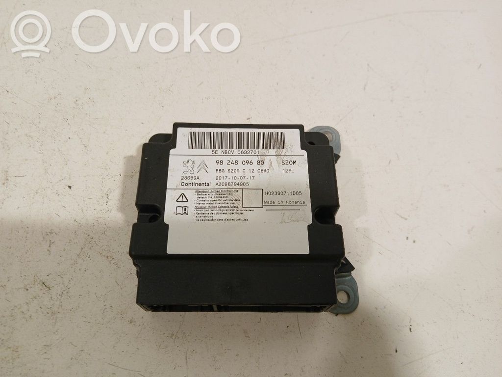 Centralina/modulo airbag   9824809680