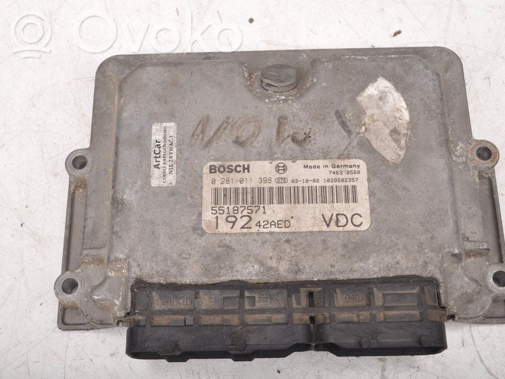 Fiat Stilo Engine control unit/module ECU 