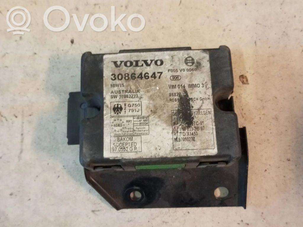 Volvo S40, V40 Imobilaizera vadības bloks 