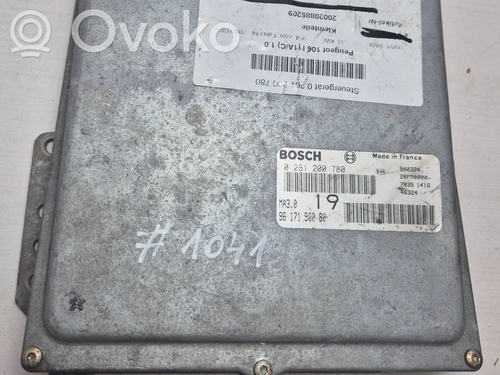 Engine control unit/module   0261200780,9617150080