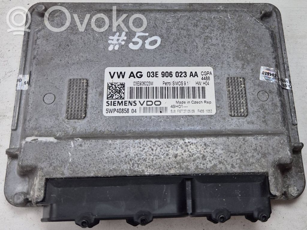 Engine control unit/module   03E906023AA,5WP4085804