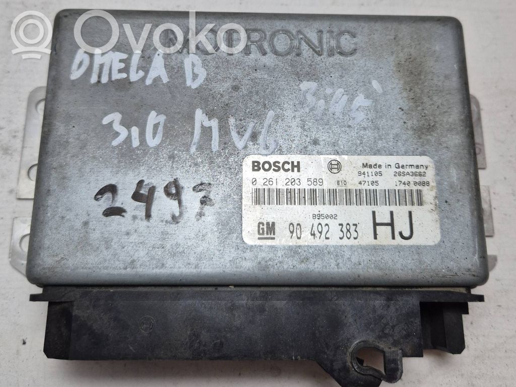 Engine control unit/module   0261203589,90492383