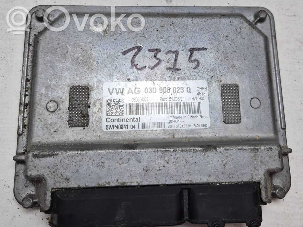Engine control unit/module   03D906023Q,03D906023,5WP4084104