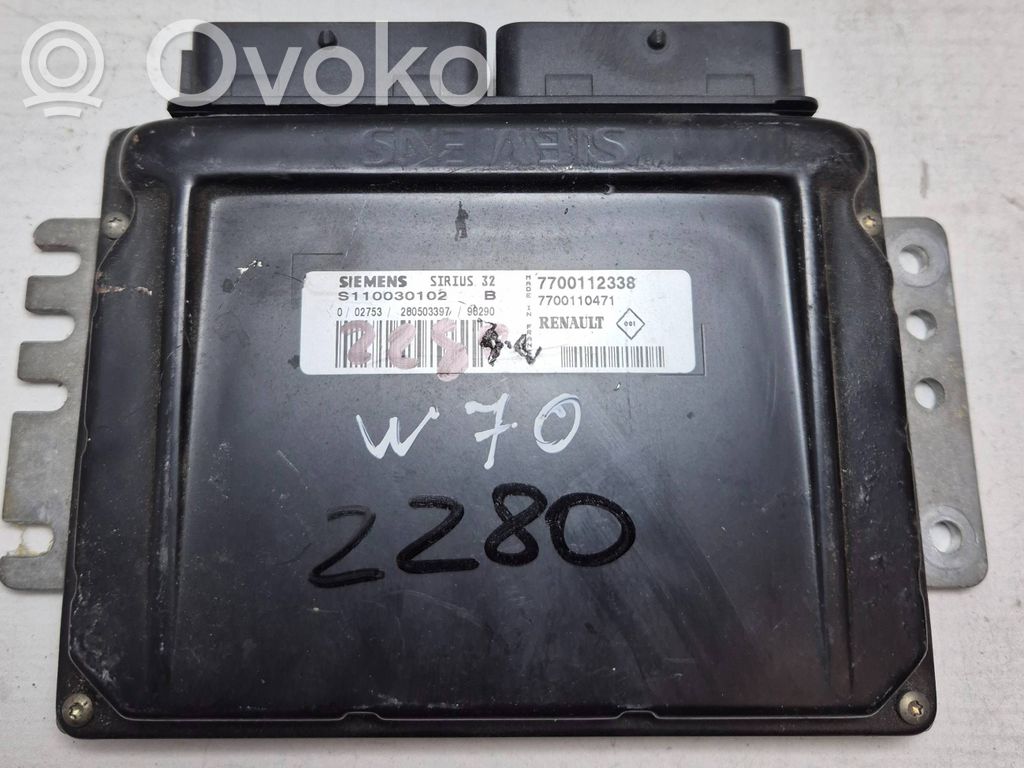Renault Twingo I Variklio valdymo blokas 