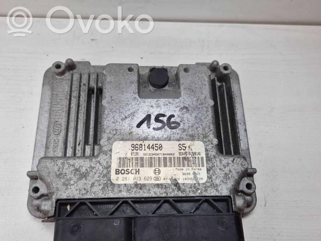 Engine control unit/module   96814450,0281013629