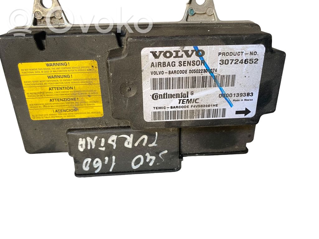 Airbag control unit/module   30724652,00001393B3,005022301074