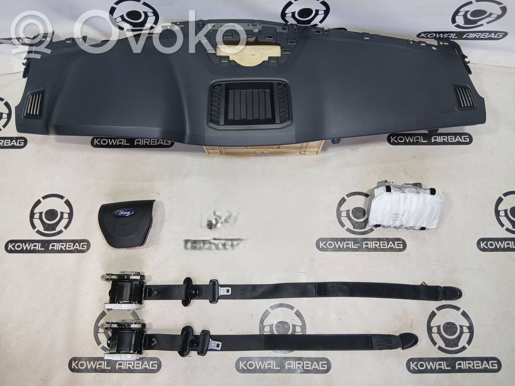 Airbag set with panel