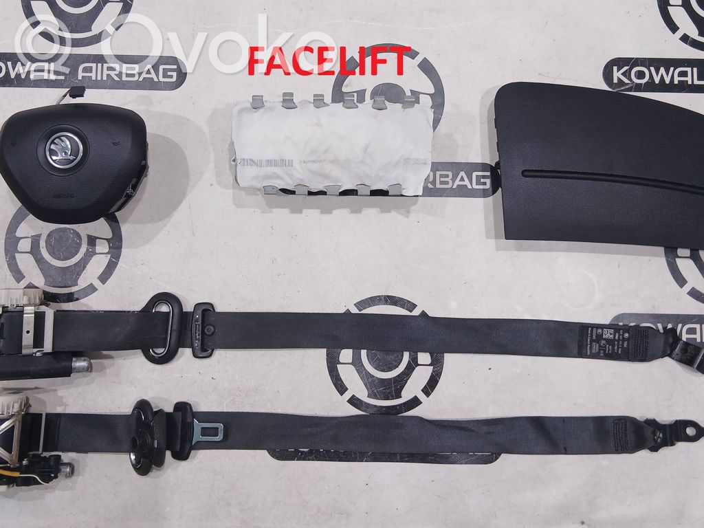 Skoda Fabia Mk2 (5J) Juego de airbag con panel 