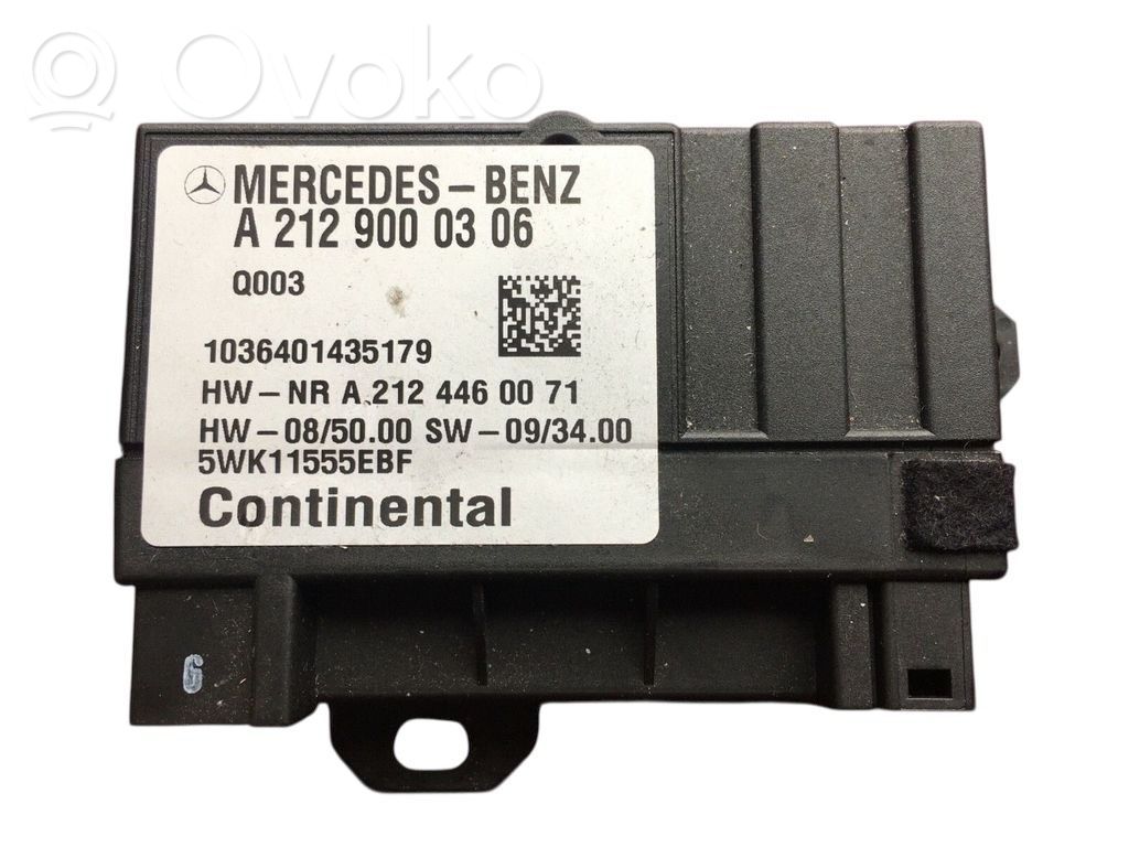 Mercedes-Benz E W212 Fuel injection pump control unit/module 