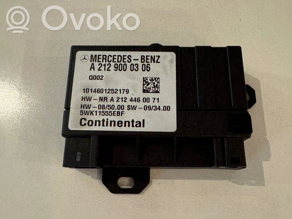 Mercedes-Benz E W212 Fuel injection pump control unit/module 