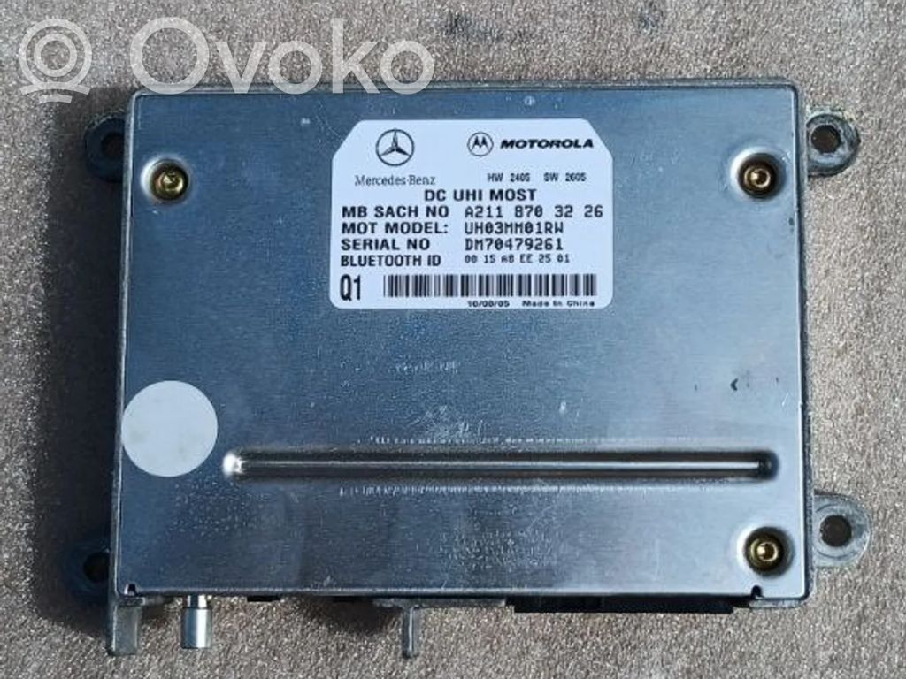 Mercedes-Benz E W211 Kiti valdymo blokai/ moduliai 