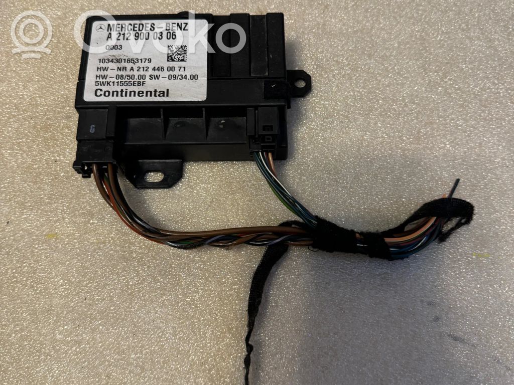 Mercedes-Benz E W212 Fuel injection pump control unit/module 