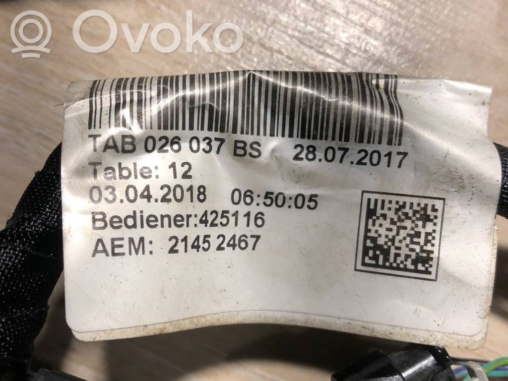Audi A4 S4 B9 Wiązka wtryskiwaczy 