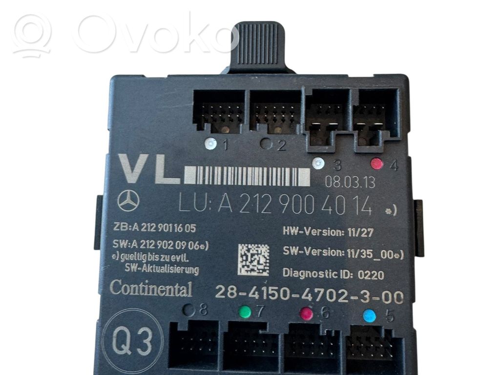Mercedes-Benz E W212 Door control unit/module 