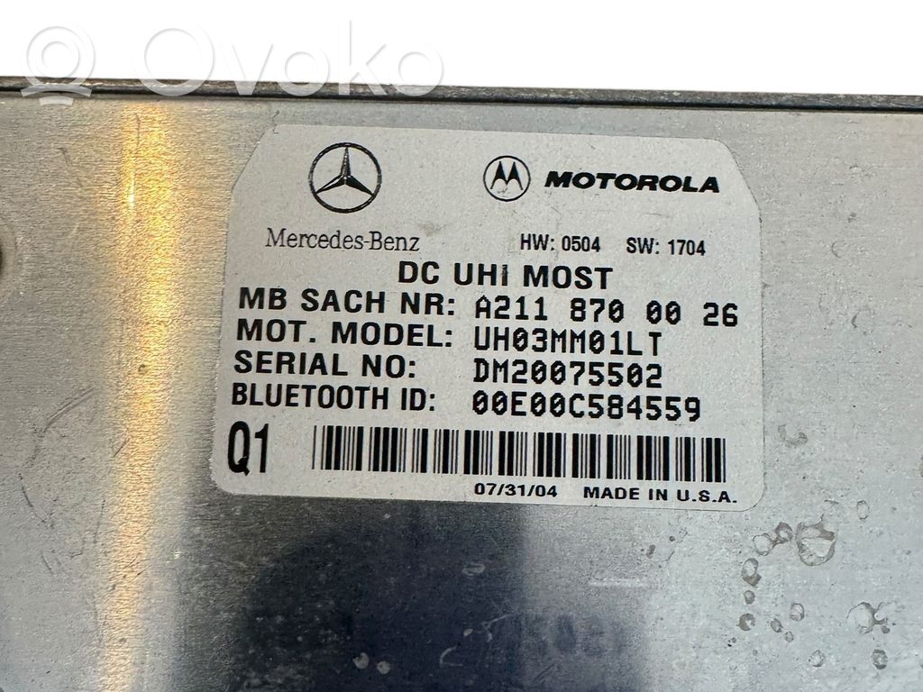 Mercedes-Benz C W203 Bluetooth modulis 