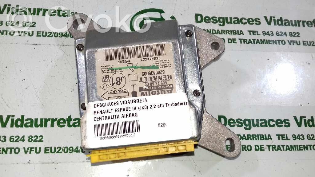Airbag control unit/module   8200435005,605786000