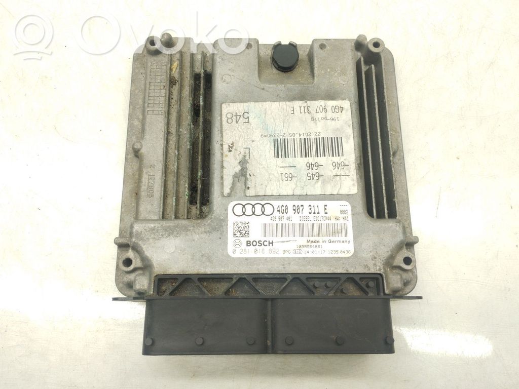 Audi A6 C7 Unitate control motor/modul ECU 