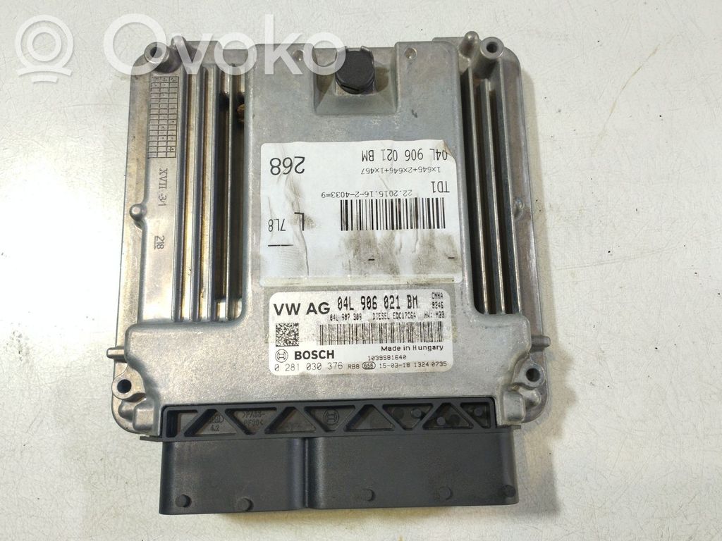 Engine control unit/module ECU   04L906021BM,0281030376