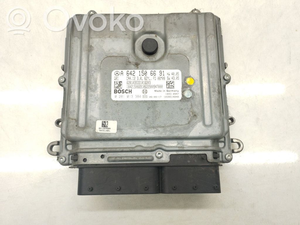 Mercedes-Benz ML W164 Unité de commande, module ECU de moteur
