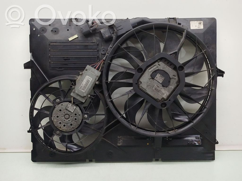 Volkswagen Touareg I Electric radiator cooling fan 