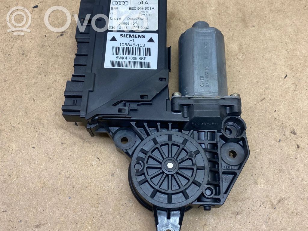 Audi A4 S4 B6 8E 8H Silniczek podnoszenia szyby drzwi tylnych 