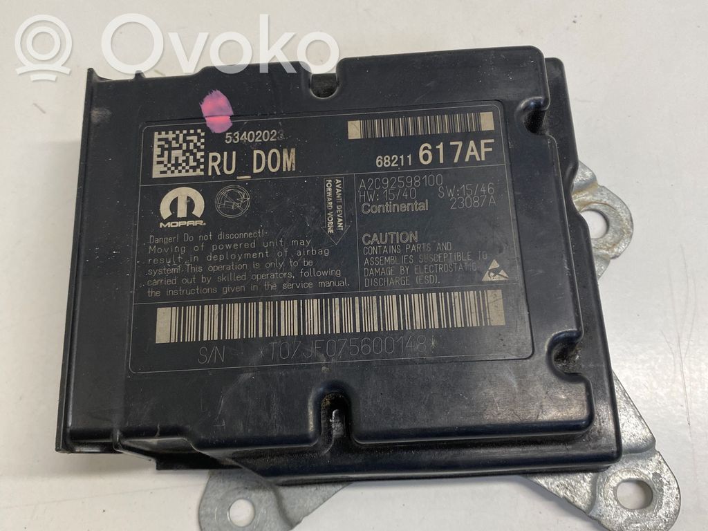 Chrysler Pacifica Airbag control unit/module 