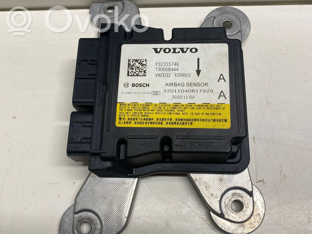 Airbag control unit/module   32315746,T30658444,32011040817929