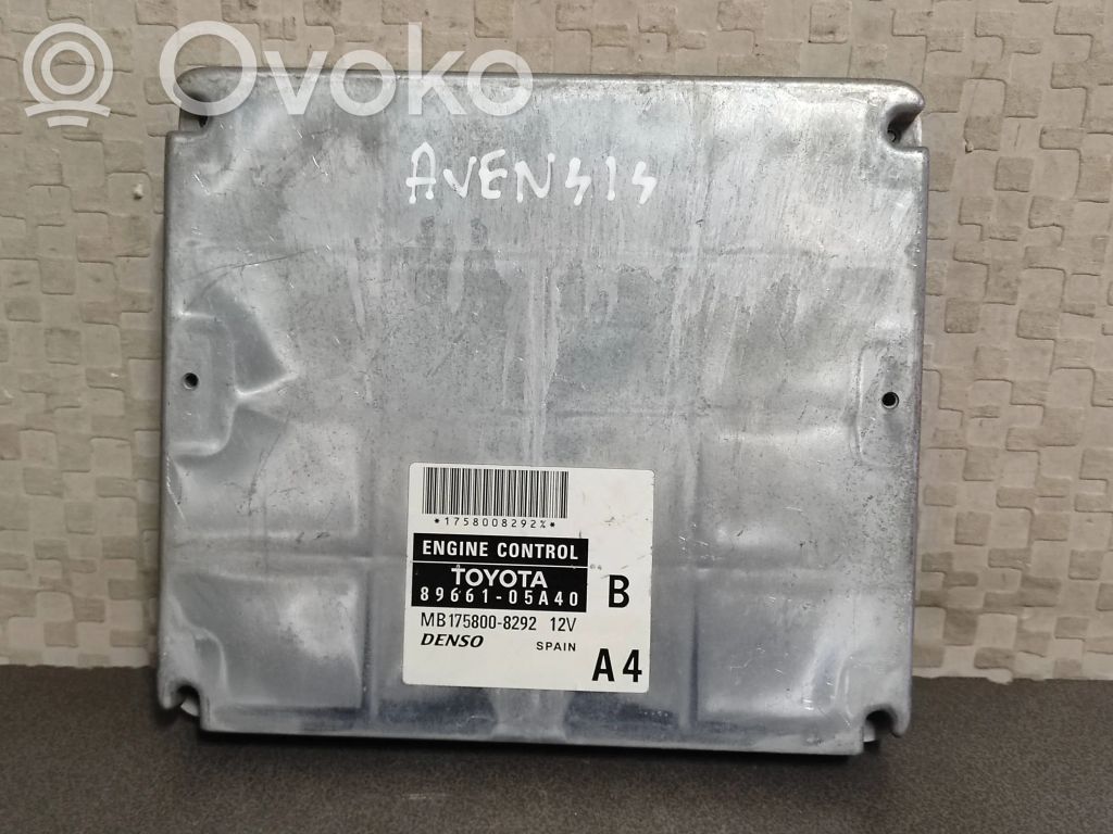 Toyota Avensis T250 Engine control unit/module 