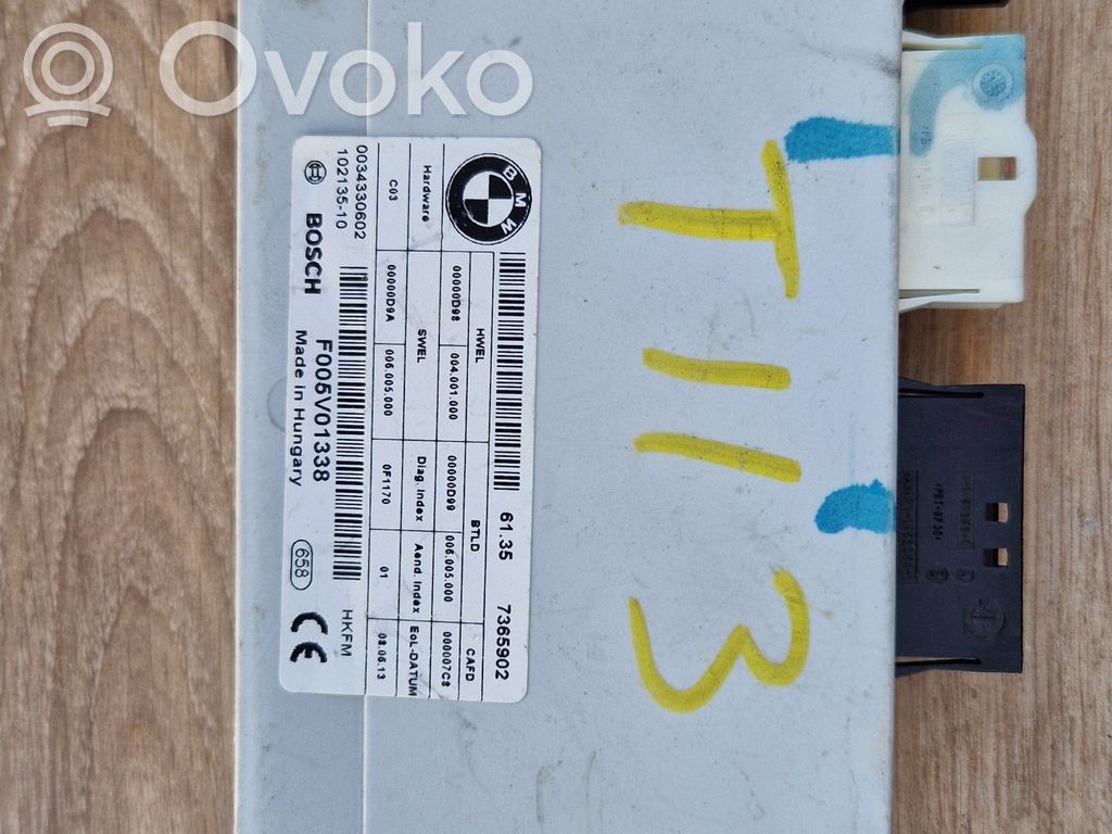 BMW 5 GT F07 Tailgate/trunk control unit/module 