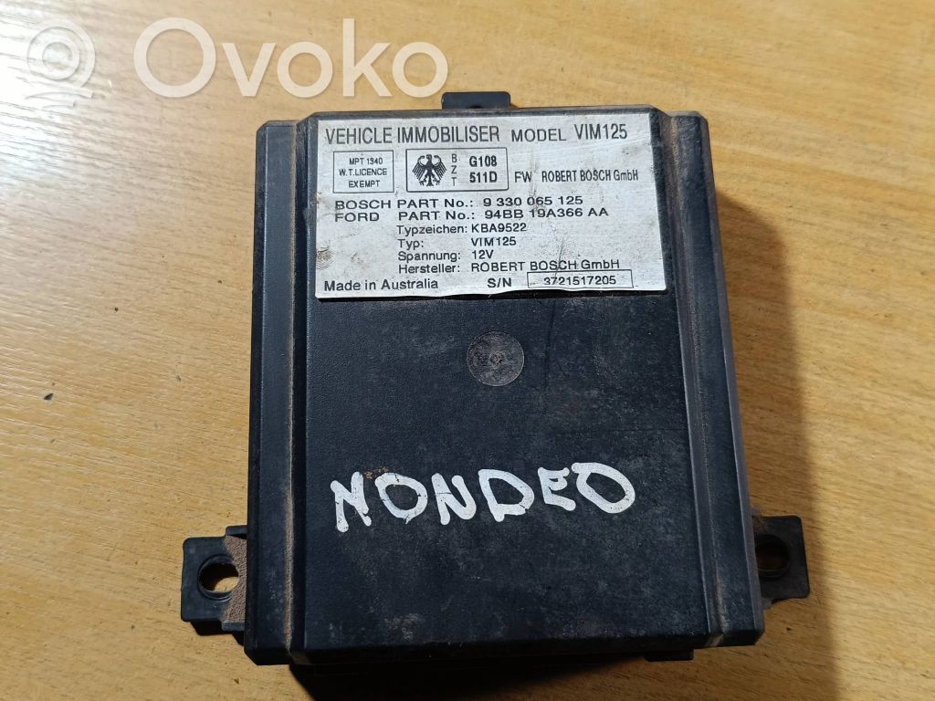Ford Mondeo MK I Immobilizer control unit/module 