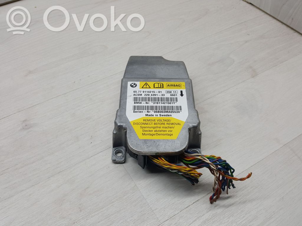BMW 5 E60 E61 Module de contrôle airbag 