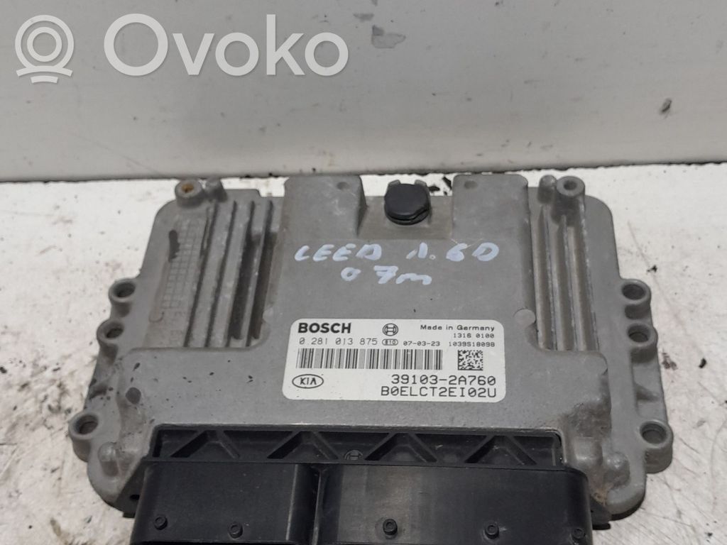 Moottorin ohjainlaite/moduuli   0281013875,391032A760