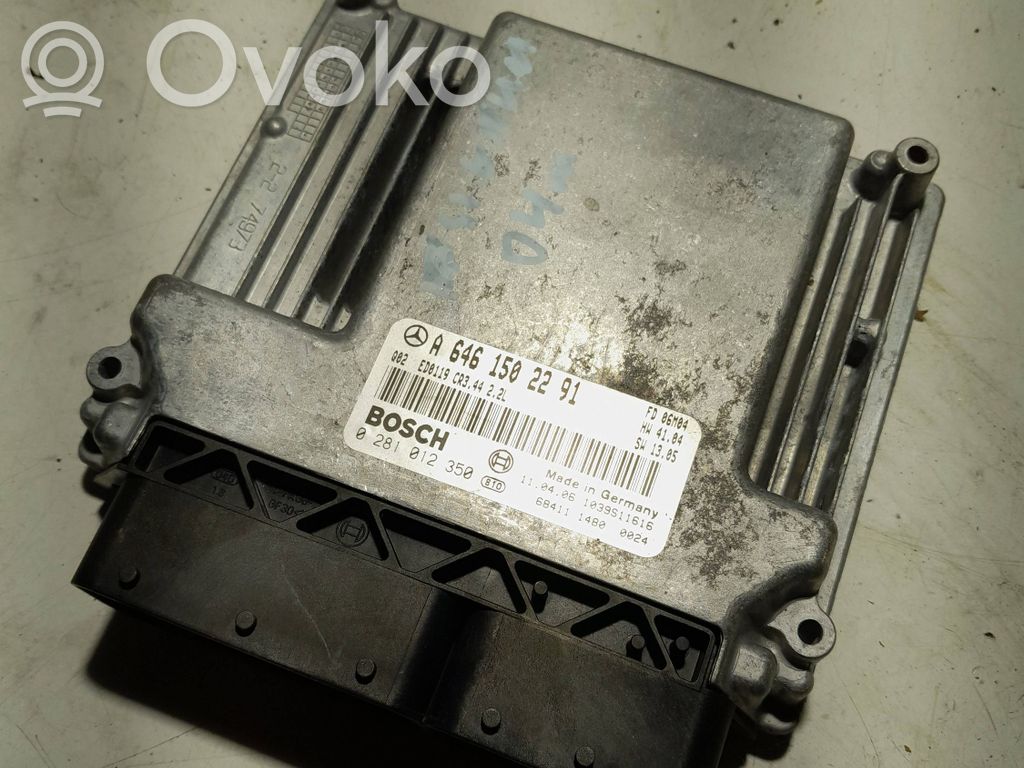 Engine control unit/module   A6461502291,0281012350,1039S11616
