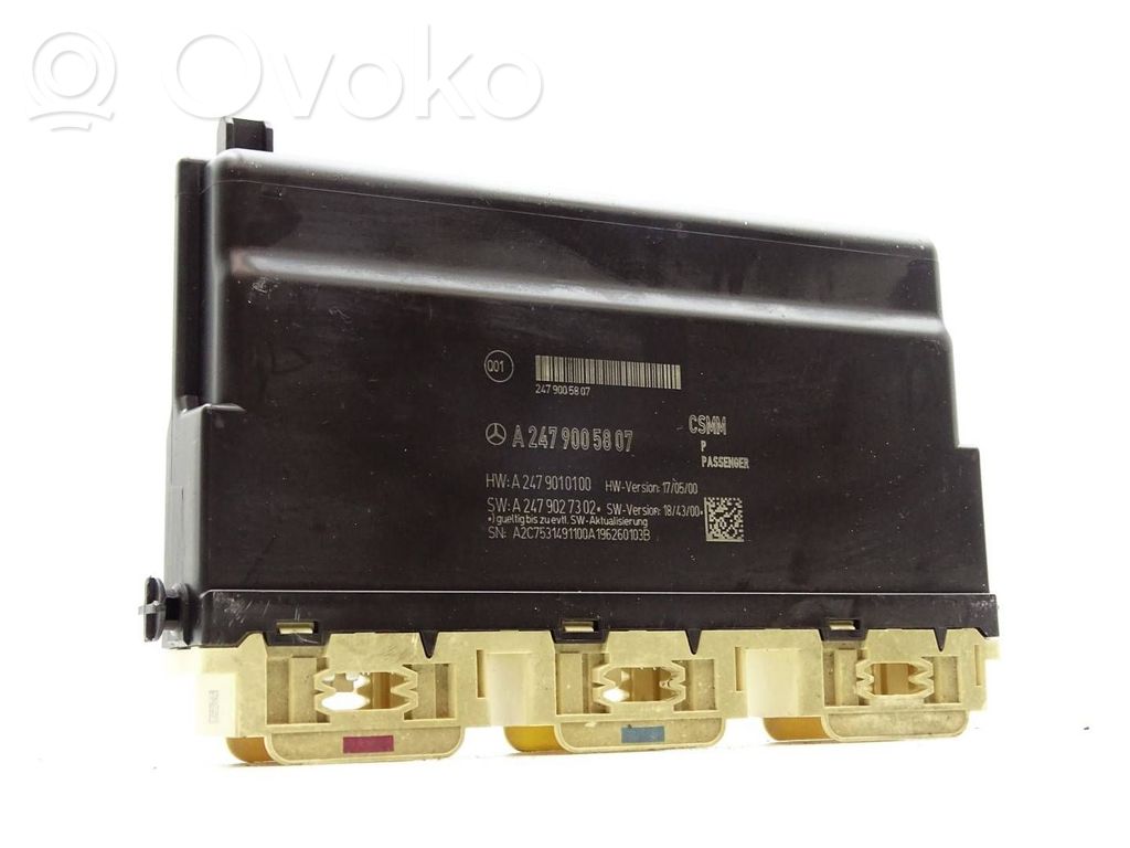 Mercedes-Benz B W247 Module de commande de siège 