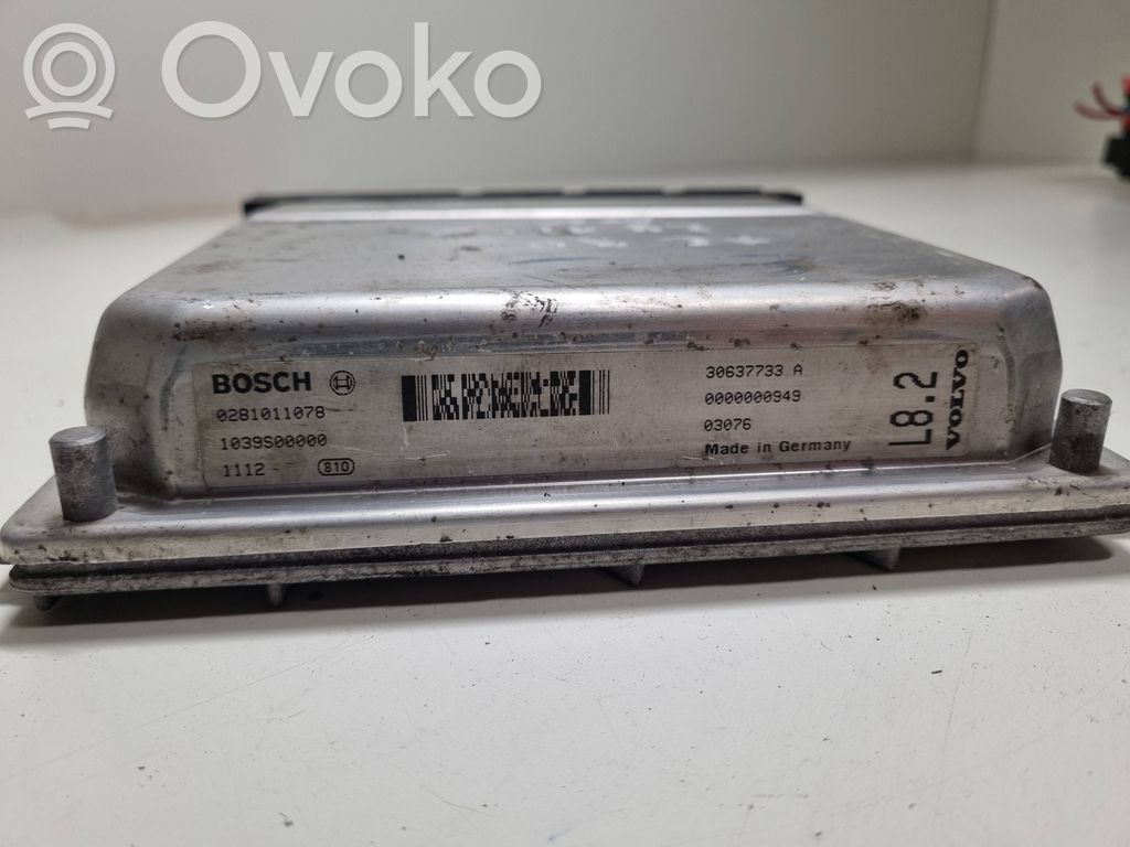 Engine control unit/module   0281011078,1039S00000,30637733A