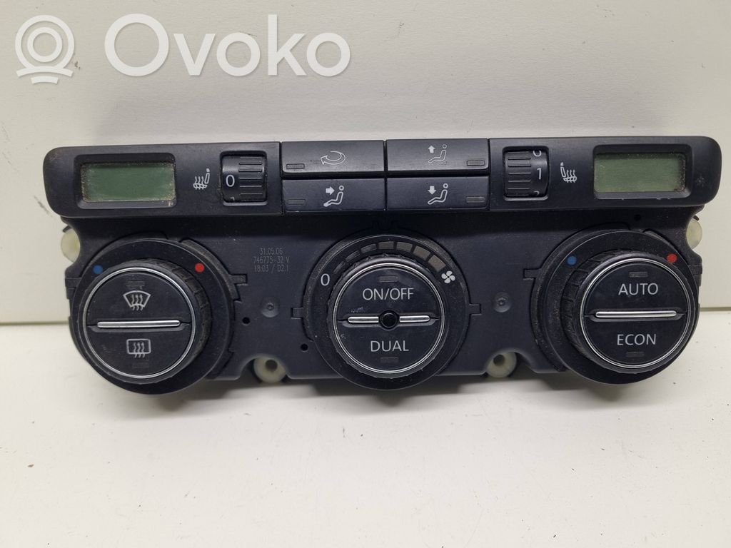 Volkswagen PASSAT B6 Oro kondicionieriaus/ klimato/ pečiuko valdymo blokas (salone) 